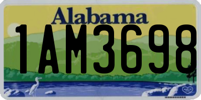AL license plate 1AM3698