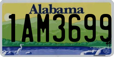 AL license plate 1AM3699