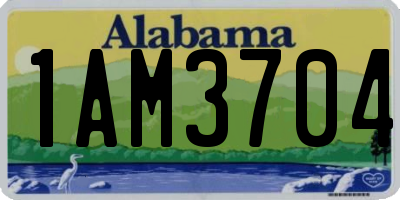 AL license plate 1AM3704