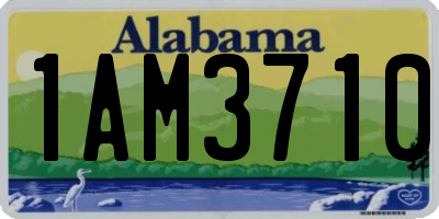 AL license plate 1AM3710