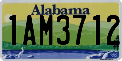 AL license plate 1AM3712