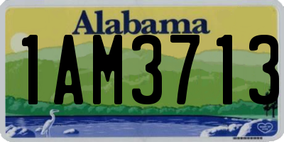 AL license plate 1AM3713