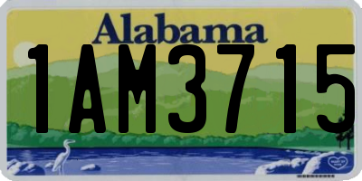 AL license plate 1AM3715