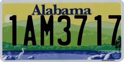 AL license plate 1AM3717
