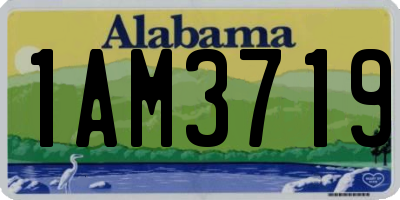 AL license plate 1AM3719