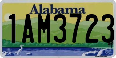 AL license plate 1AM3723