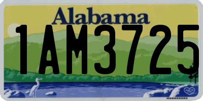 AL license plate 1AM3725