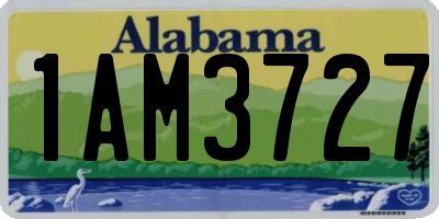 AL license plate 1AM3727