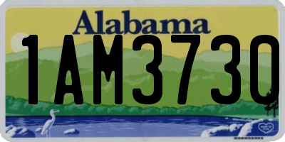AL license plate 1AM3730
