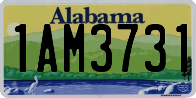 AL license plate 1AM3731