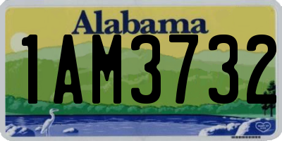 AL license plate 1AM3732