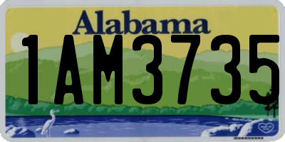 AL license plate 1AM3735