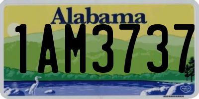 AL license plate 1AM3737