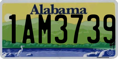AL license plate 1AM3739