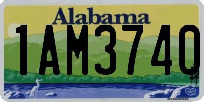 AL license plate 1AM3740