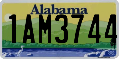 AL license plate 1AM3744