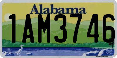 AL license plate 1AM3746