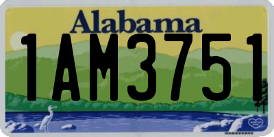 AL license plate 1AM3751