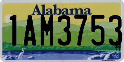 AL license plate 1AM3753