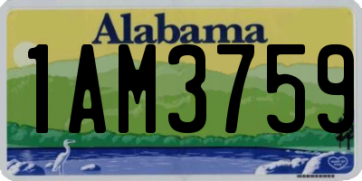 AL license plate 1AM3759