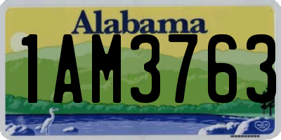AL license plate 1AM3763