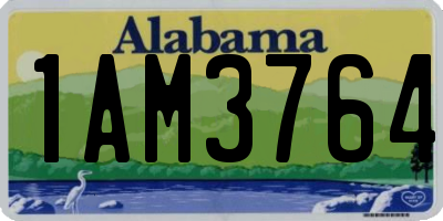 AL license plate 1AM3764