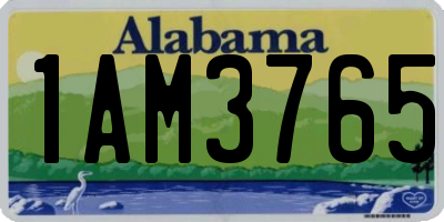 AL license plate 1AM3765