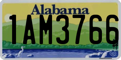 AL license plate 1AM3766