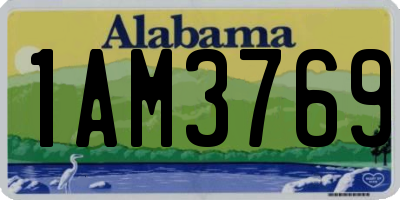 AL license plate 1AM3769