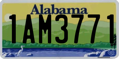 AL license plate 1AM3771