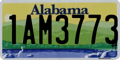 AL license plate 1AM3773