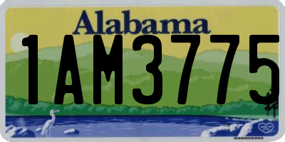 AL license plate 1AM3775