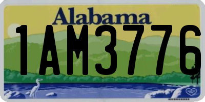 AL license plate 1AM3776