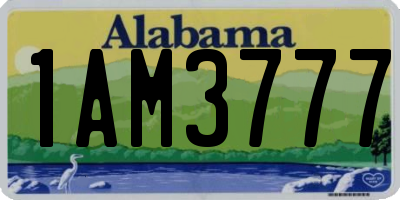 AL license plate 1AM3777