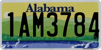 AL license plate 1AM3784