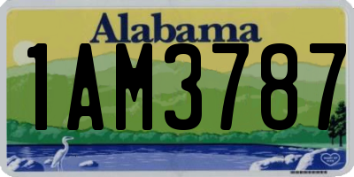 AL license plate 1AM3787