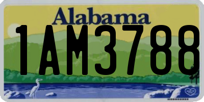 AL license plate 1AM3788