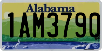 AL license plate 1AM3790