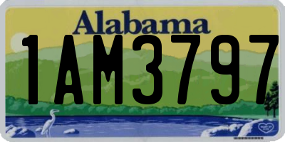 AL license plate 1AM3797