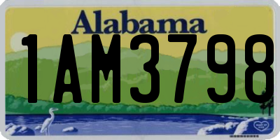 AL license plate 1AM3798