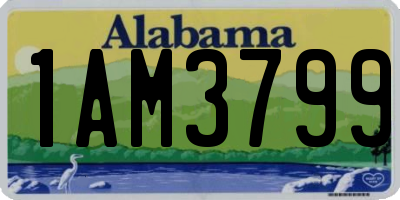 AL license plate 1AM3799