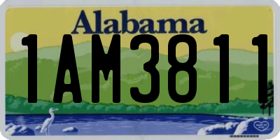 AL license plate 1AM3811