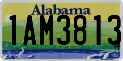 AL license plate 1AM3813