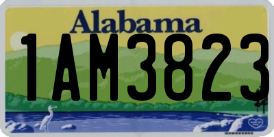 AL license plate 1AM3823