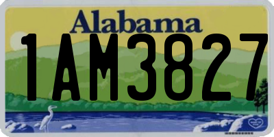 AL license plate 1AM3827