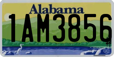 AL license plate 1AM3856