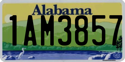 AL license plate 1AM3857