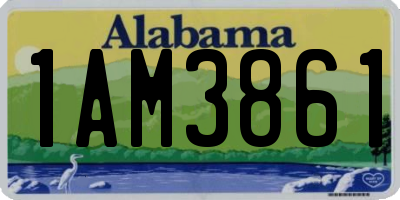 AL license plate 1AM3861