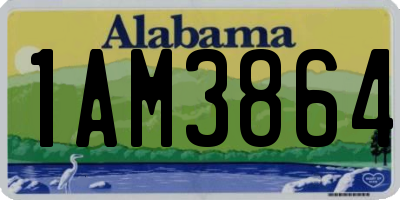 AL license plate 1AM3864
