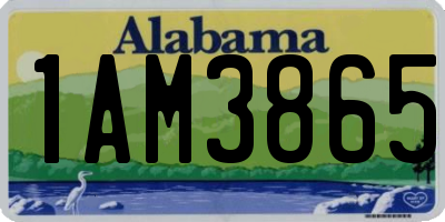 AL license plate 1AM3865
